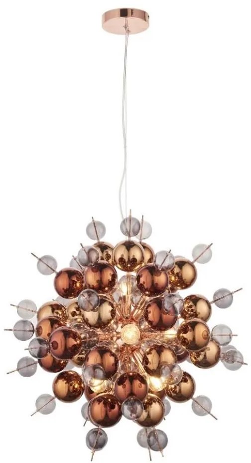 Lustră pe cablu Endon 81584 JOULES 9xE14/7W/230V cupru