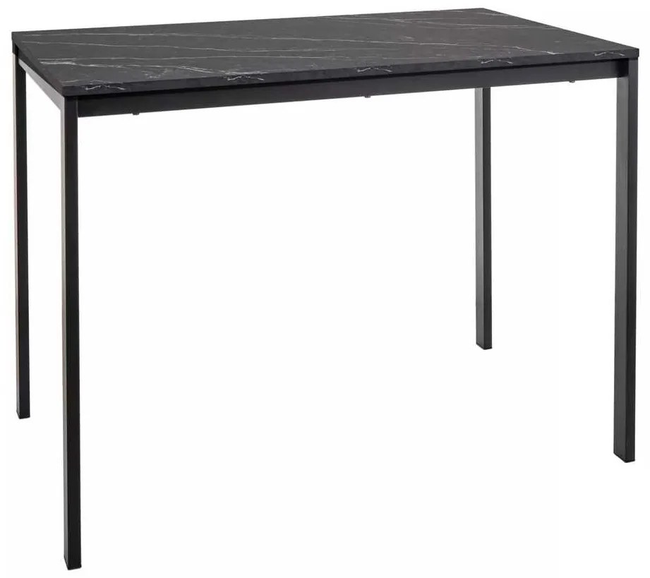 Masă de bucătărie Novales, marmură neagră / negru