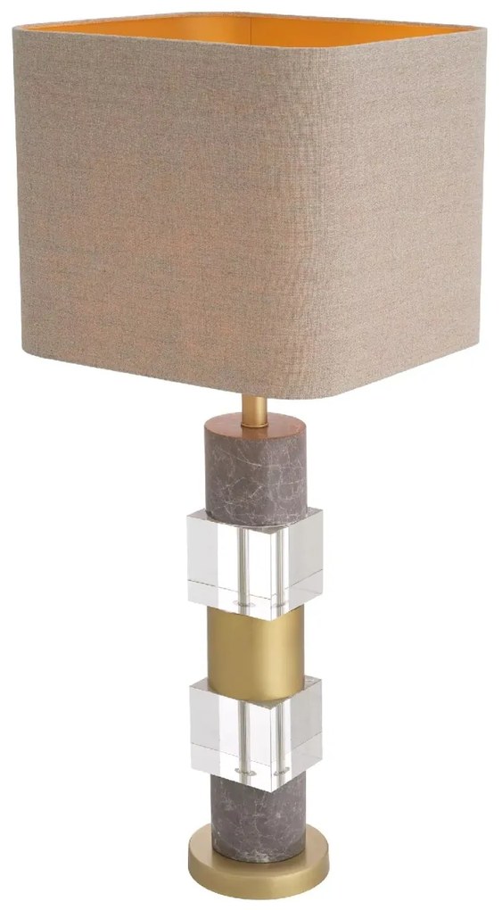 Veioza/ lampa de masa LUX Cullingham, alama antic/ gri