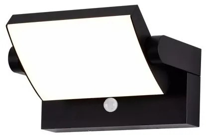 Aplica de perete exterior LED, Protectie IP54, Senzor de miscare, Cooper negru MA-8473