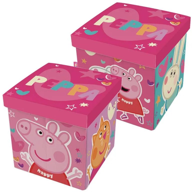 Purcelușa Peppa depozitare jucării 30×30×30 cm