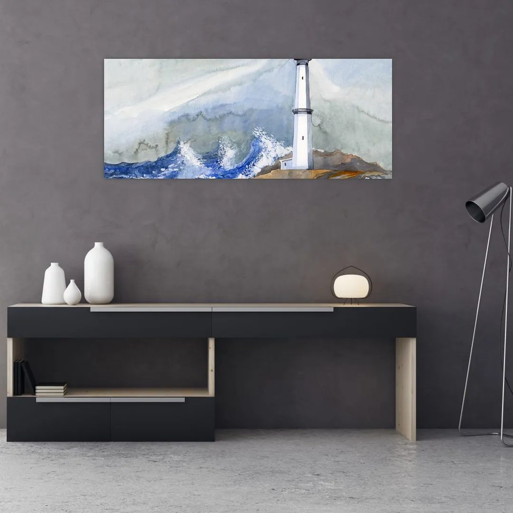 Tablou cu pictura farului (120x50 cm)