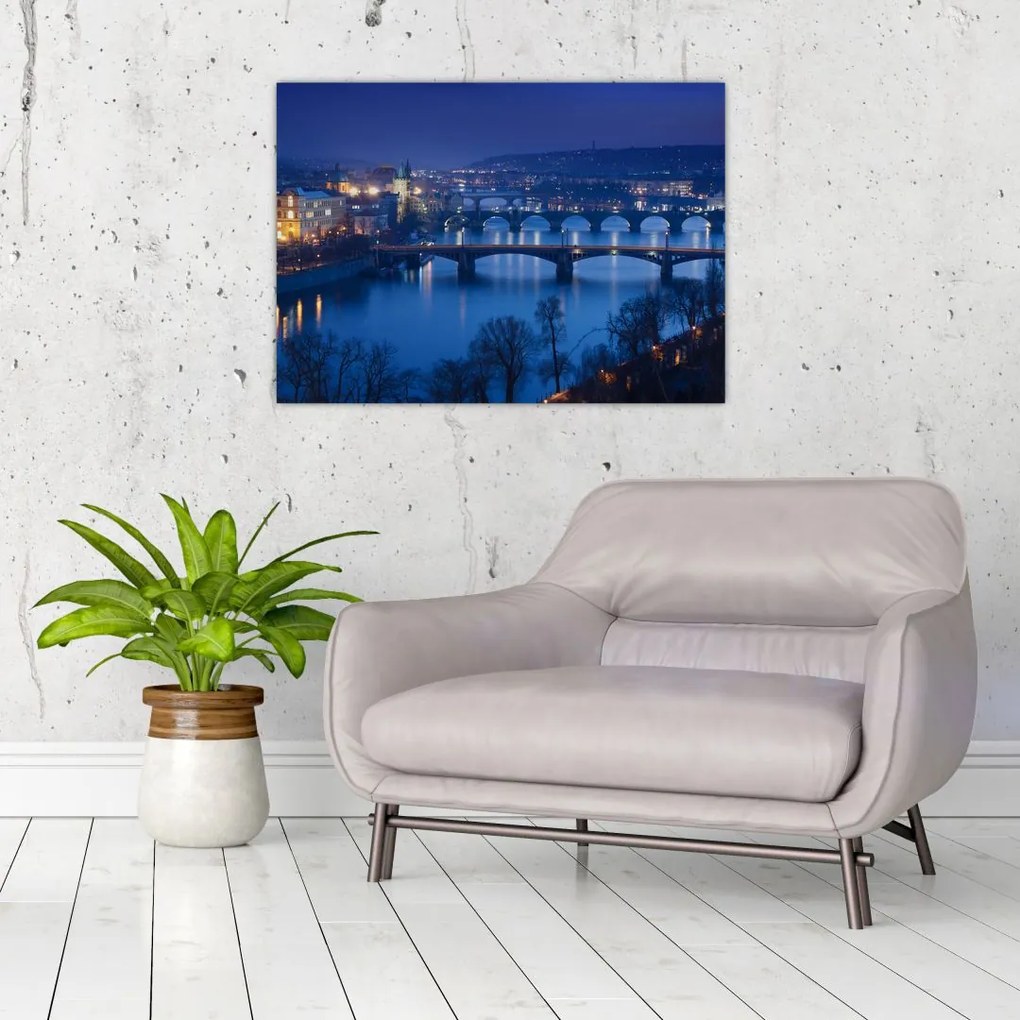 Tablou cu podurile din Praga (70x50 cm)