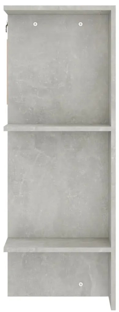 Dulap de hol, gri beton, 97,5x37x99 cm, lemn prelucrat Gri beton, 1, 1