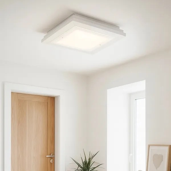 Argon 1865 - Plafonieră TABOR, 4x E27/15W/230V, 42x42 cm, albă