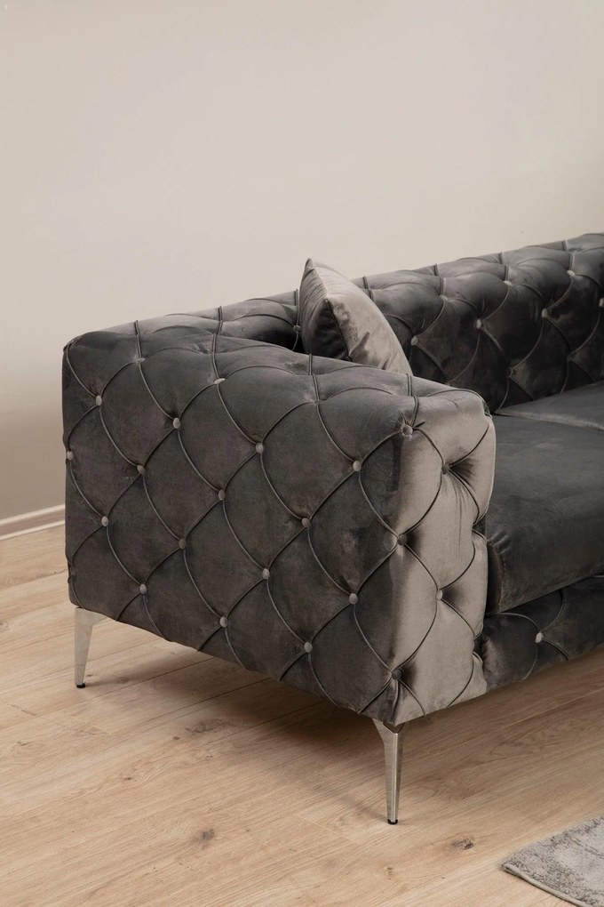 Canapea Fixa Chester cu 3 locuri Clyburn, 237 x 90 x 73 cm