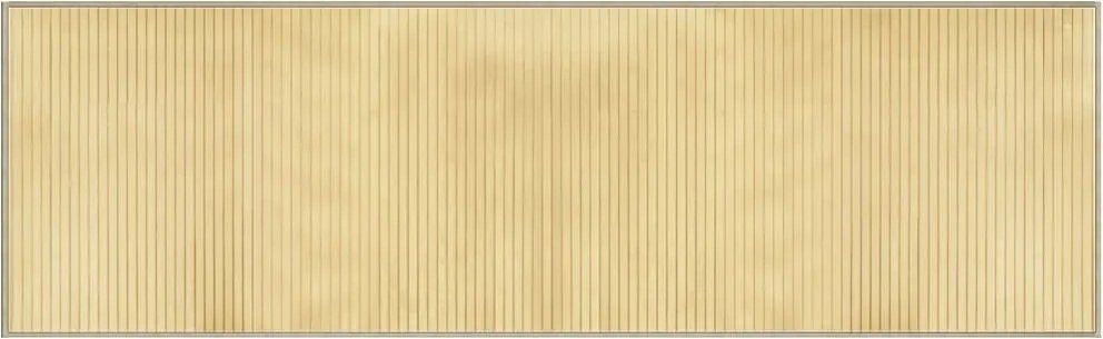 vidaXL Covor dreptunghiular, natural deschis, 60x200 cm, bambus