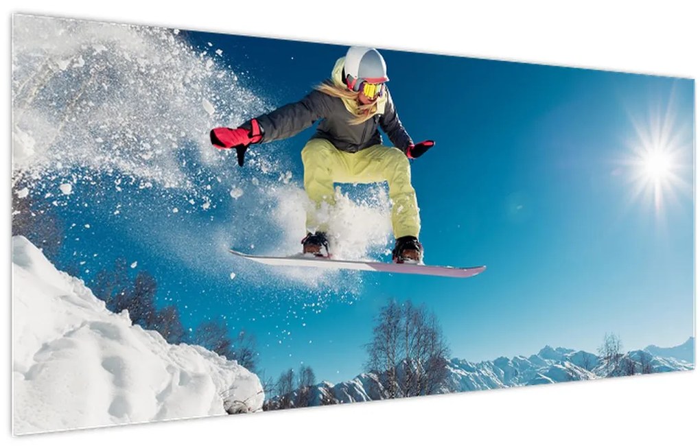 Tablou - Snowboarder (120x50 cm)