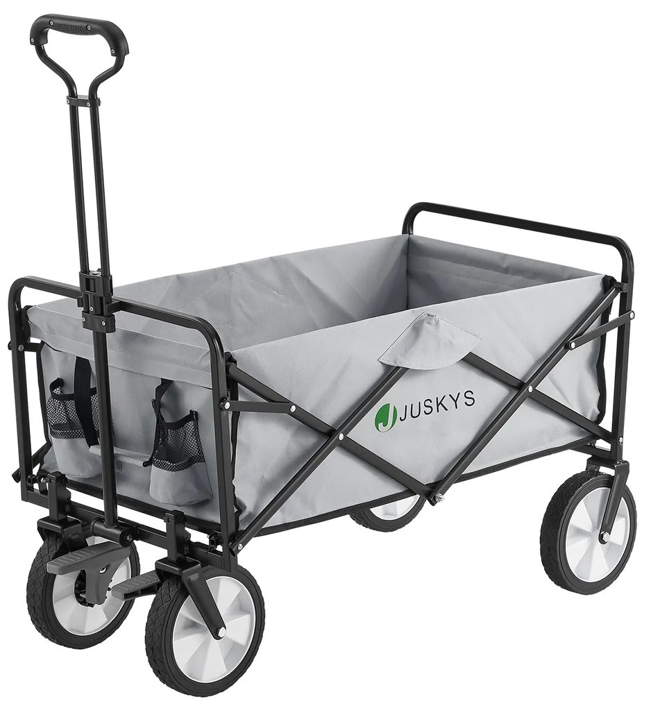 Cărucior de mână gri deschis