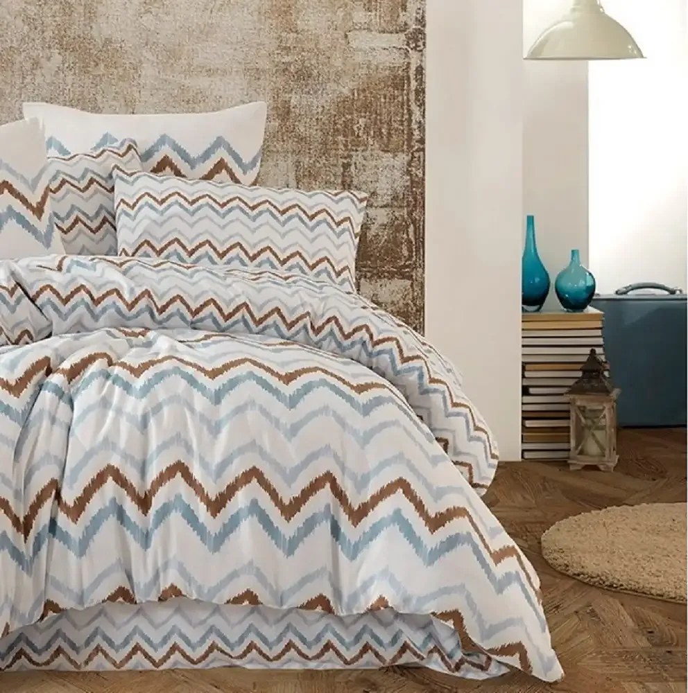 Set lenjerie de pat pentru dormitro bumbac satinat 2 persoane