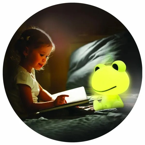 Lampă LED tactilă dimabilă pentru copii FROG LED/2,5W/3,7V 1200 mAh