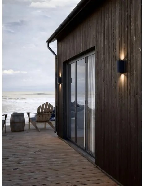 Nordlux - Aplica de perete pentru exterior CANTO 2xGU10/28W/230V IP44 neagră