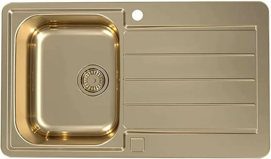 Chiuveta inox Alveus Monarch Line 20 finisaj bronz 86x50 cm