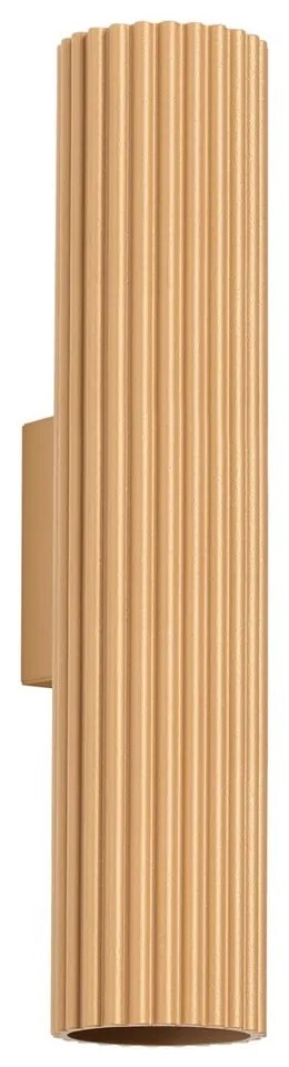 Aplică de perete aurie Gleam – Sollux