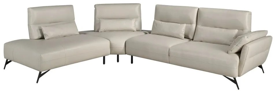 Coltar 5 locuri, Spatar Reglabil, Sezlong Stanga, Cowhide sand