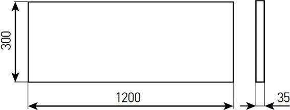 Panou LED încastrat pentru baie STELLA LED/28/32/36/40W/230V 30x120 cm IP44