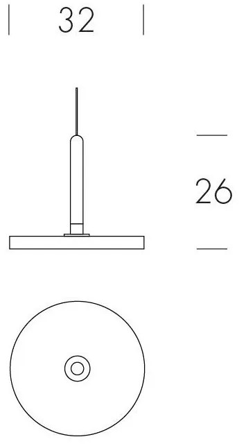 Pendul LED LUX, Lemn masiv, Sticla Turnata, MACRABÈ Big