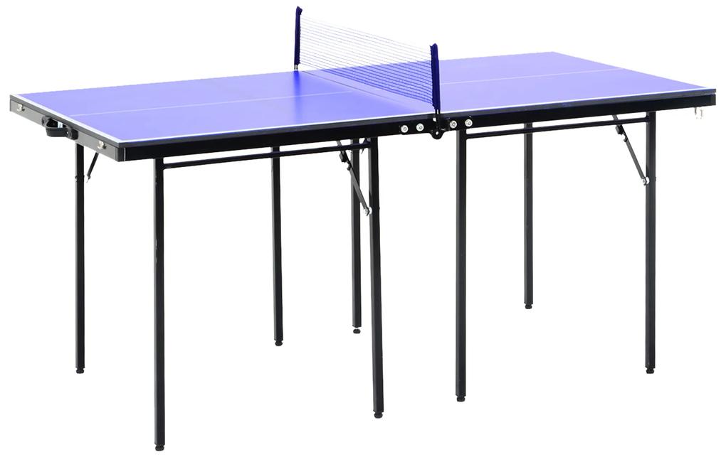 HOMCOM masa ping-pong pliabila, 153x76.5x67cm, albastra | AOSOM RO