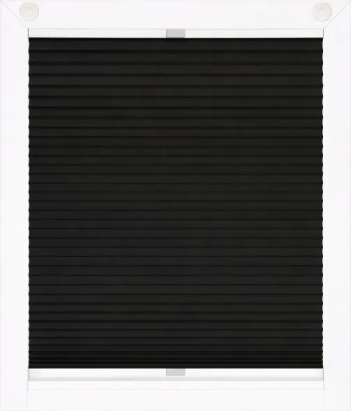 Jaluzea plisată blackout TUISS 1106 – culoare negru