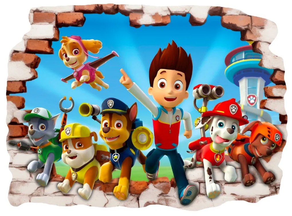Autocolant de perete "PAW patrol 4" mărimea: 70x50cm