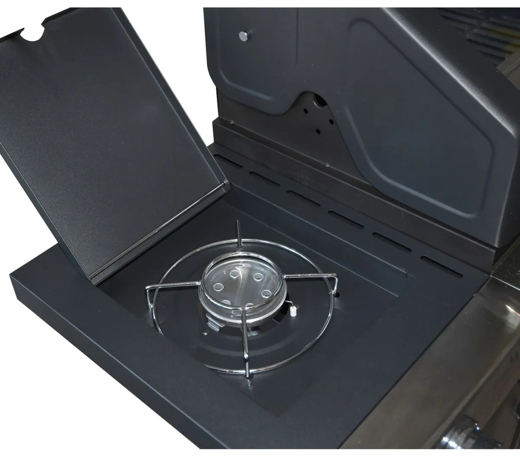 Grătar mobil cu gaz Cattara Windoe, 117,5 x 49x 116 cm