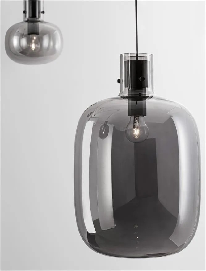 Lustra cu 4 pendule design modern CINZIA fumuriu