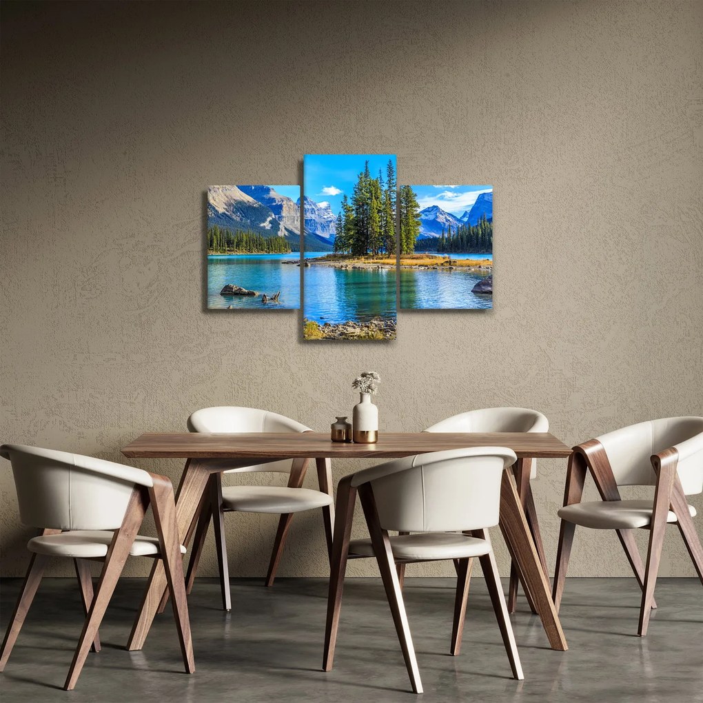 Tablou - Peisaj montan cu râu (90x60 cm)