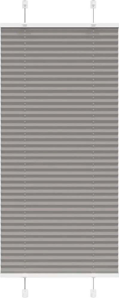 vidaXL Jaluzea plisată Antracit 55x150 cm Lățime țesătură 54,4 cm
