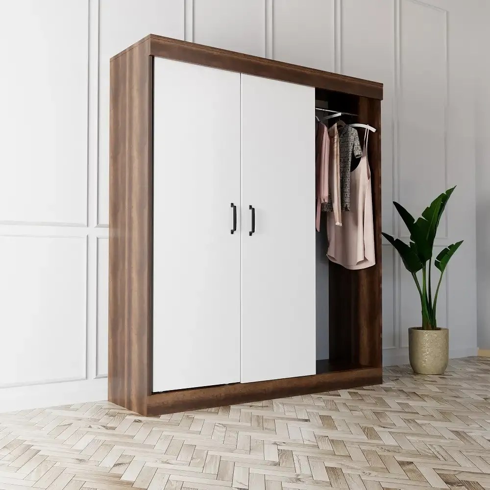 Dulap Homs 4 usi, 2 sertare alb, SD084-017749