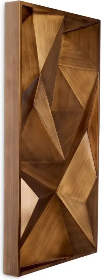 Decoratiune de perete LUX, Otel, Alama periata, Bravura