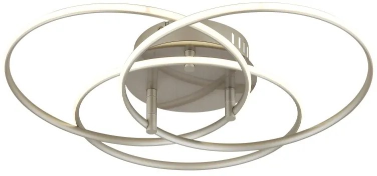 Plafoniera LED rotativa orientabila metal nichel KOMBOS