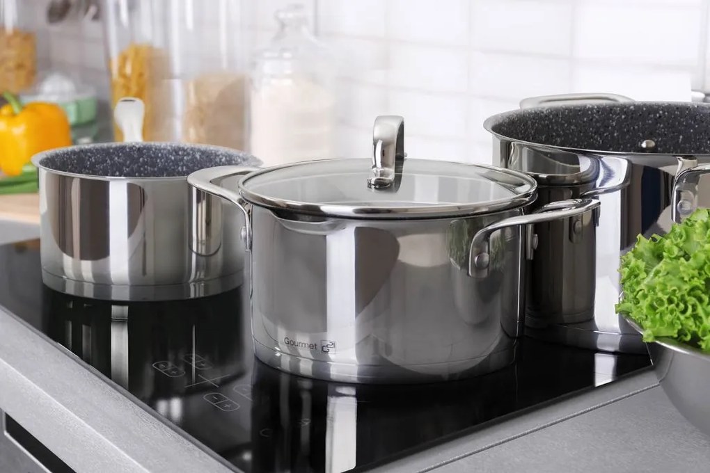 Oală G21 Gourmet Miracle - oțel inoxidabil/greblon-28 cm