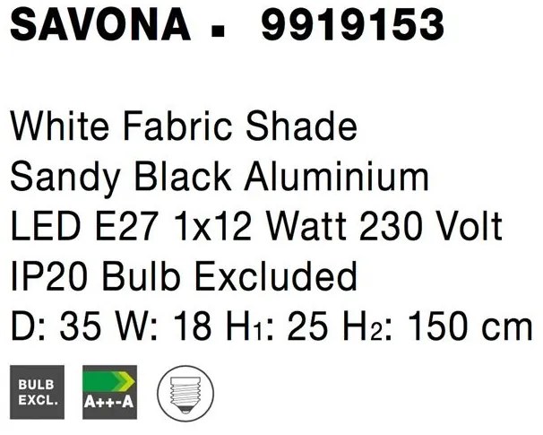 Lampadar design modern SAVONA NVL-9919153