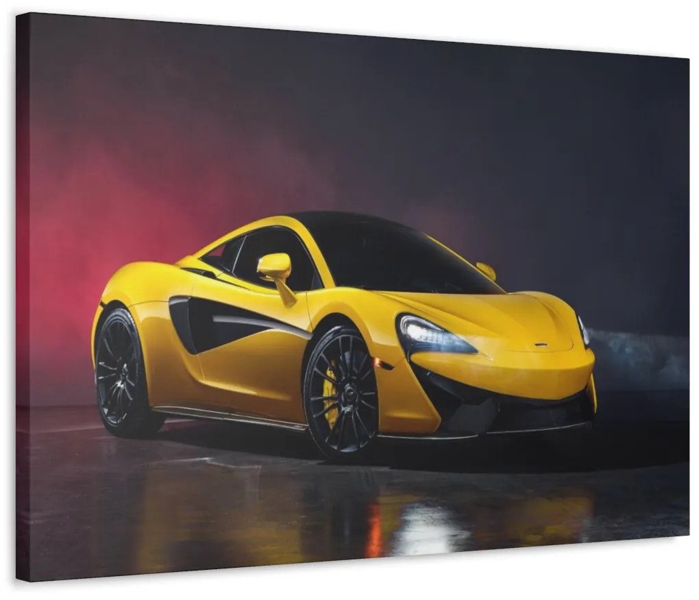 Tablou Canvas Yellow Mclaren 90x60 cm