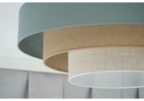 Plafonieră LED Duolla LUNETA LED/26W/230V d. 60 cm 4000K turcoaz/bej