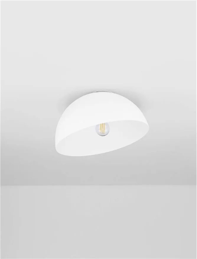 Lustra aplicata design decorativ GEA alb D-29cm