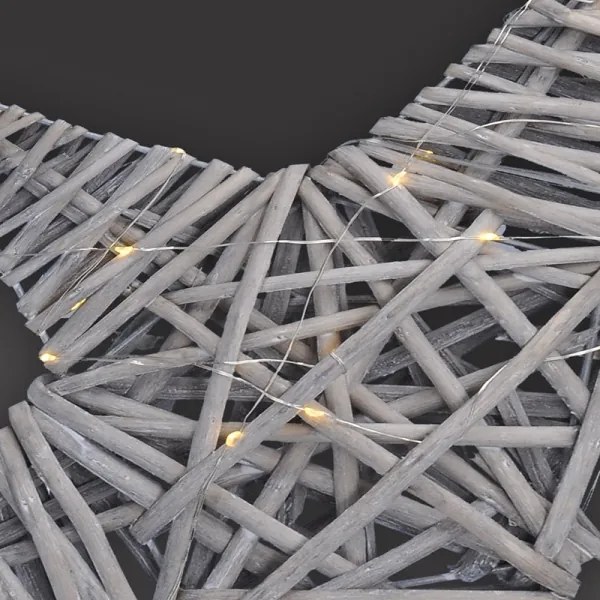 Decorațiune LED de Crăciun LED/2xAA ratan Solight 1V246