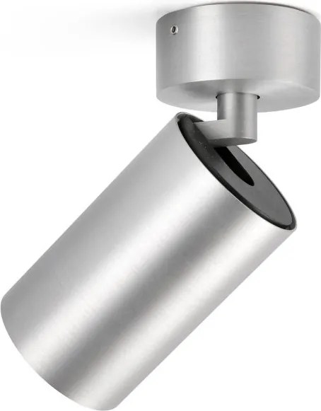 Aplica perete sau tavan cu spot directionabil Stan, aluminiu/negru