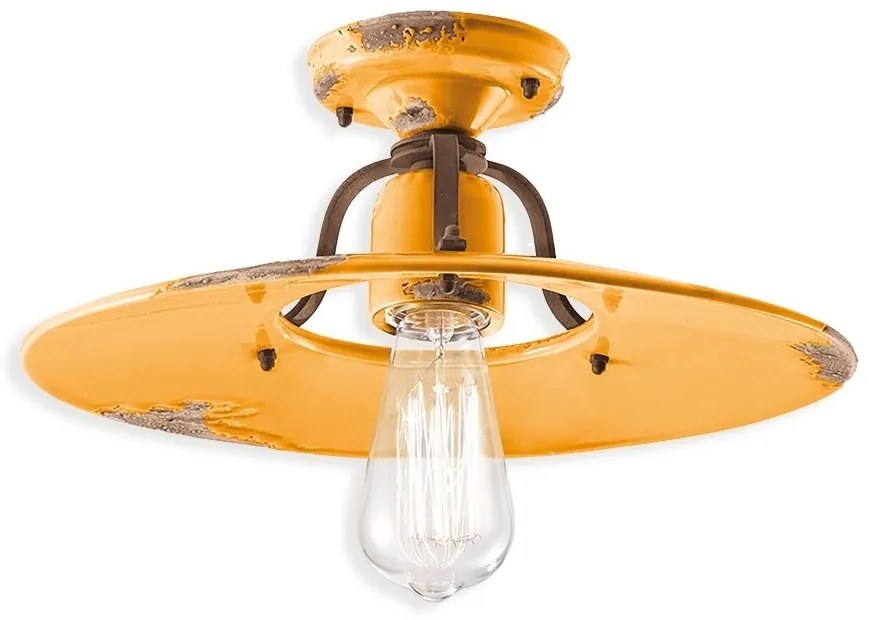 Plafoniera design retro realizata manual din ceramica COUNTRY, 40cm