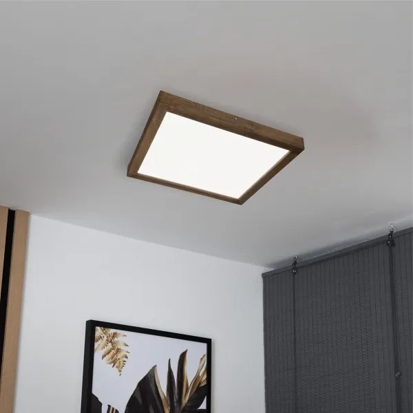 Brilagi-LED Corp de iluminat pentru baie WOODY FRAME LED/50W/230V 60x60 cm IP44, finisaj stejar-nuc