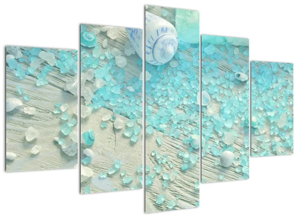 Tablou - Atmosfera de litoral în nuanțe turcoaz (150x105 cm)