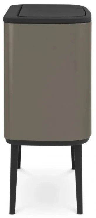Coș Brabantia Bo Touch 651113, 11+23 l, Deschidere lină și silențioasă, Deschidere mare, Gri