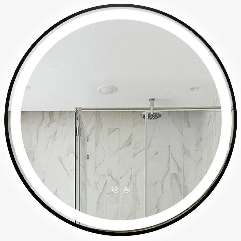 Oglinda led, Rotunda, 70cm, Esn10.1, lumina calda -rece