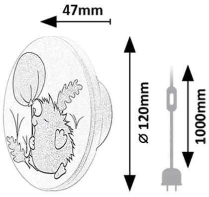 Aplică LED Rabalux 71099 HEDGY LED/9W/230V 3000/4000/6500K