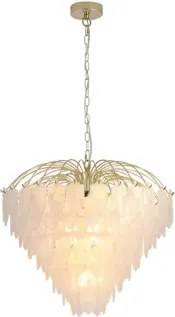 Searchlight FEATHER - Candelabru suspendat pe lanț, 10 x E14 / 60W / 230V - 48970-10SB