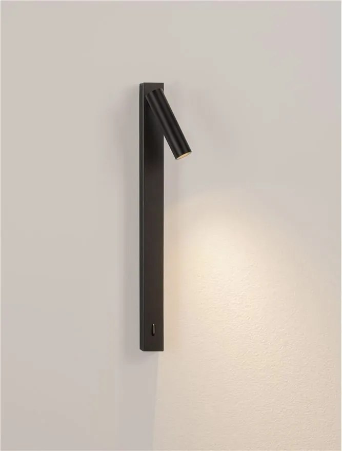 Aplica cu Spot LED directionabil moderna TONDO negru, NVL-9540274