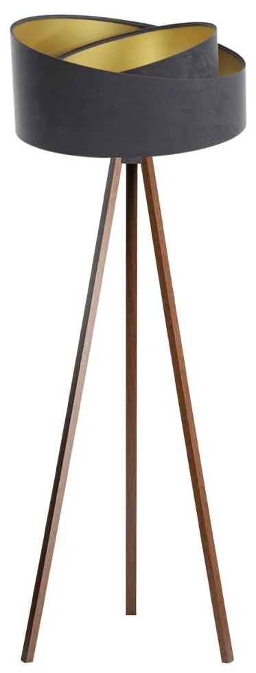 Lampă de podea GALAXY 1xE27/60W/230V gri/wenge