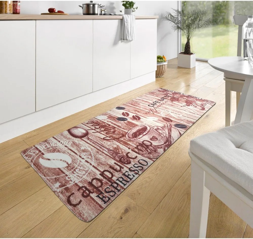 Covor tip traversă de bucătărie Hanse Home Delicious Coffee, 67x180 cm, maro