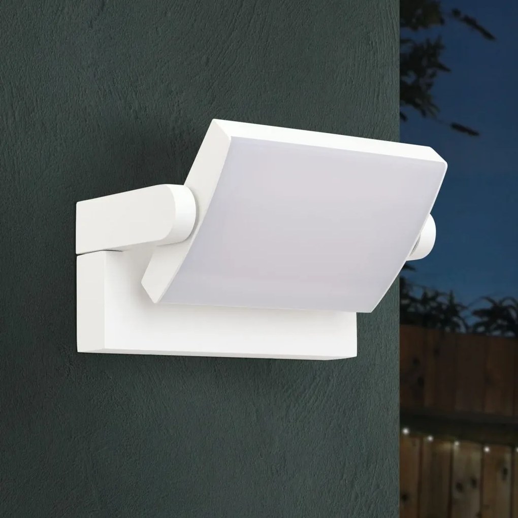 Aplica LED de exterior reglabila IP54 GINGE alba