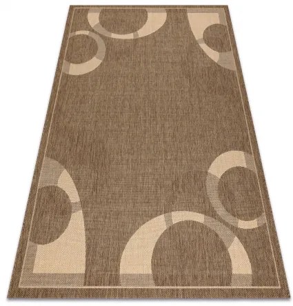 Covor sisal Floorlux 20078 coffee si mais 60x110 cm